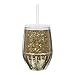 Stemless 10oz Glitter Wine Glasses By Slant Collections (Gold Glitter)
