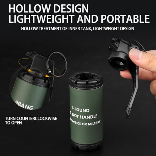 Gunyoo Airsoft Granate Spielzeug Plastik CS Handgranate Modell Tactical Gear Zubehör für Cosplay Film Requisiten Outdoor 14+ (9-BANG)