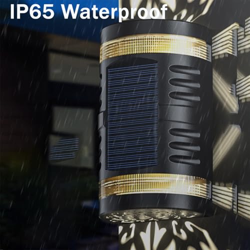 Iluminación para exteriores en terrazas y patios con apliques solares de diseño moderno 6