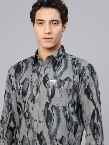 Image of Majestic Man Stylish Abstract Print Casual Shirt - Pure Cotton| Full Sleeve | Trendy & Comfortable