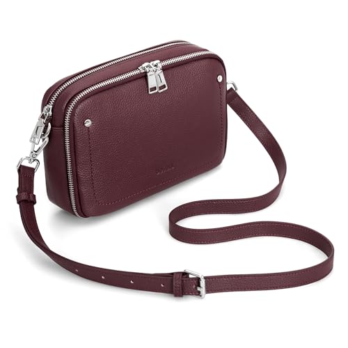 Image of befen Genuine Leather Crossbody Bags for Women, RFID Leather Purses