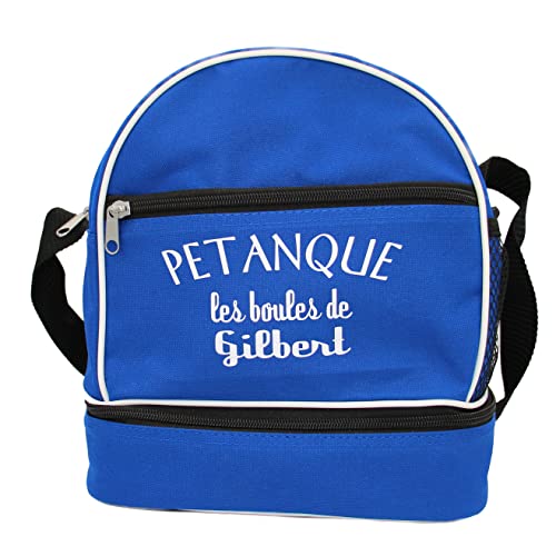 Sac bandoulière pétanque personnalisé bleu roi pour vos après-midis au boulodrome