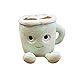 MMLC Süße Kaffeetasse Form Plushie Gefüllte Spielzeug Geschenke für Kinder, Plushie Dekokissen Puppe Weiche Gefüllte Dekokissen Spielzeug für Zuhause Schlafsofa Auto Büro Dekoration