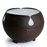 Essential Oil Diffuser,Aromacare Aromatherapy Diffusers For Essential Oils For Large Room Bedroom Office Waterless Auto Shut-Off Dark Wood Grain Last 12 hours