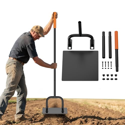 Compactador de jardín de acero con mango ajustable miniatura 1