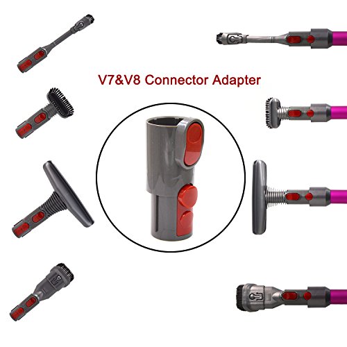 Image of Ninthseason Brush Adapter Converter for Dyson V8 V10 V7 SV10 SV11 Cordless Vacuum Cleaner Use Older Tools attachments(ONLY Fit for Non-Motorized Attachment)