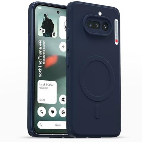 Image of Pikkme Back Cover for Nothing Phone 4a 5G Soft Matte Silicone Mag-Safe Design (Mag-Safe Not Support) Camera Protection | Slim Fit Bumper Cover (Blue)
