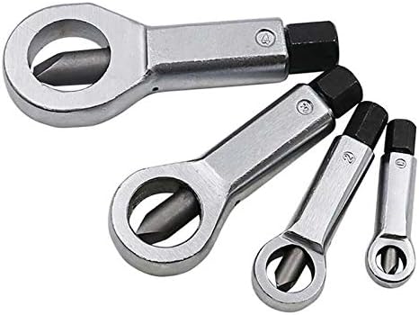 Metal Nut Splitter Kit Rusty Nut Separator Break Tool Universal Nut Cracker Remover Splitting Set, Pack of 4