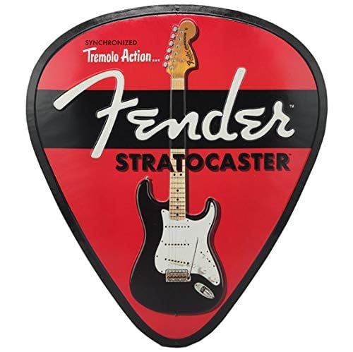 Amazon.com: Fender Stratocaster Guitar Pick Metal Sign - Vintage