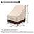 Vailge High Back Patio Chair Cover,Waterproof Outdoor Chair Covers,600D Heavy Duty Dining Cahir High-Back Chair Lawn Patio Furniture Cover - 35 L x 28W x 35" H , Beige & Brown
