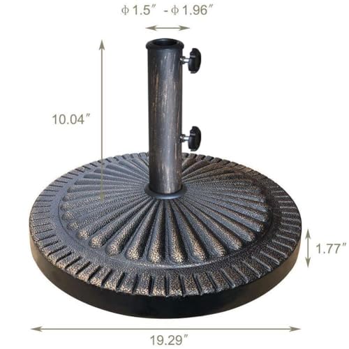 EliteShade USA Umbrella Base Umbrella Stand Heavy Duty Market Patio Outdoor Umbrella Holder,Dark Copper