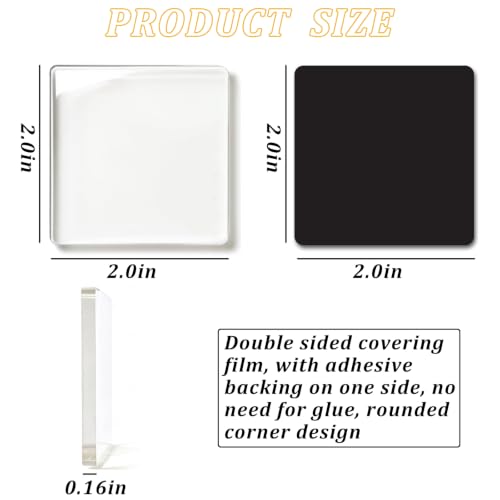 20 Pack Acrylic DIY Fridge Magnet Kit, Clear Photo Magnet Making Kit with Adhesive Backing, Custom Picture Magnets for Refrigerator, Kitchen, Office and Classroom Decor - image 5
