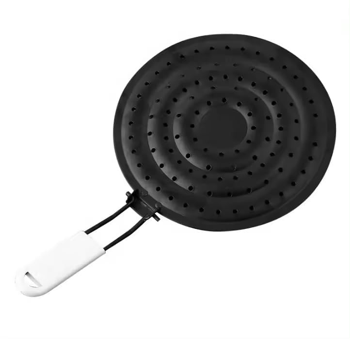 Image of Alark Heat Diffuser Plate Cast Iron Heat Diffuser for Gas Stove Simmer Plate, Induction Cooktop Thickening Stainless Steel Round Hot Roster Kitchen for Electric and Gas StoveTop (36x20.5x1.5 CM)