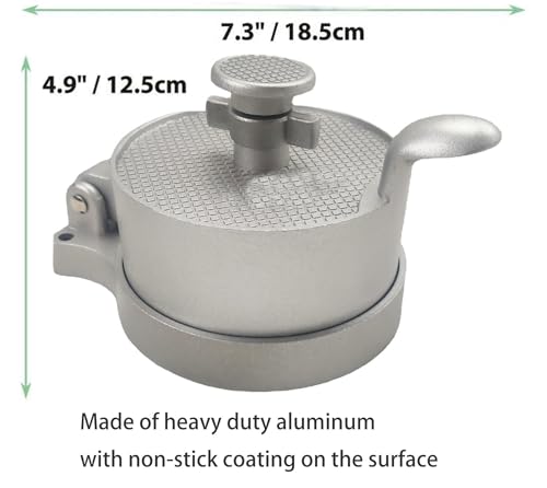 Prensa profesional para hamburguesas de aluminio fundido miniatura 6