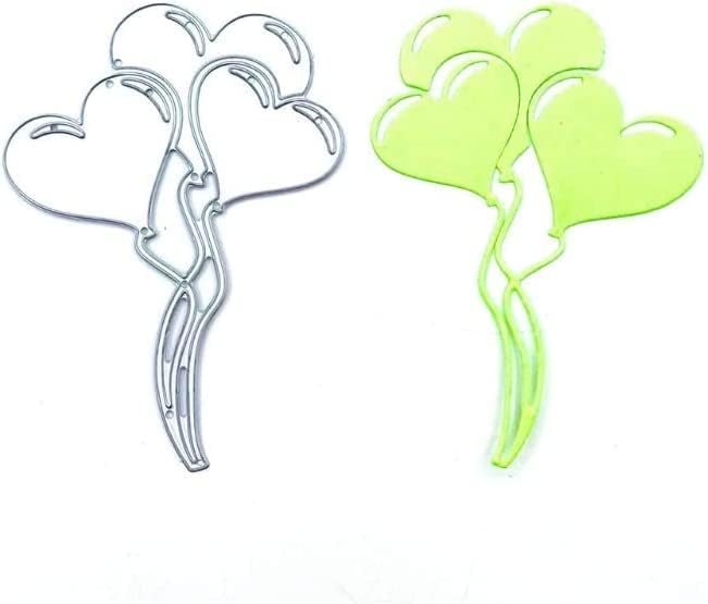 Miniatura 2 de Plantillas troqueladas de metal con diseño de corazón y corazón, plantillas para álbumes de recortes, plantilla de grabado para tarjetas del día de