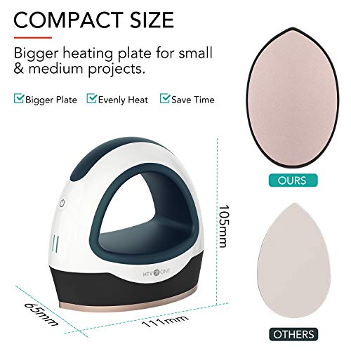 Htvront Heat Press Small Heat Press Machine For T Shirts, Small Heat Press Iron Press For Heating Transfer(Dark Green) #TOP5