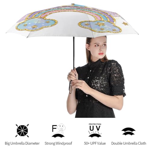 Parapluie automatique compact grenouille verte avec ouverture rapide