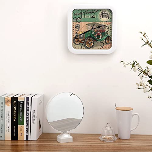 Voiture moderne pendule murale silencieuse pour bureau calme
