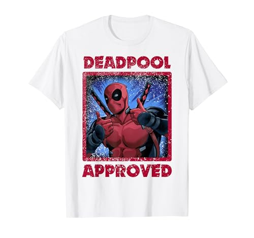 Marvel Deadpool Approved by Deadpool T-Shirt, Men, White, Small