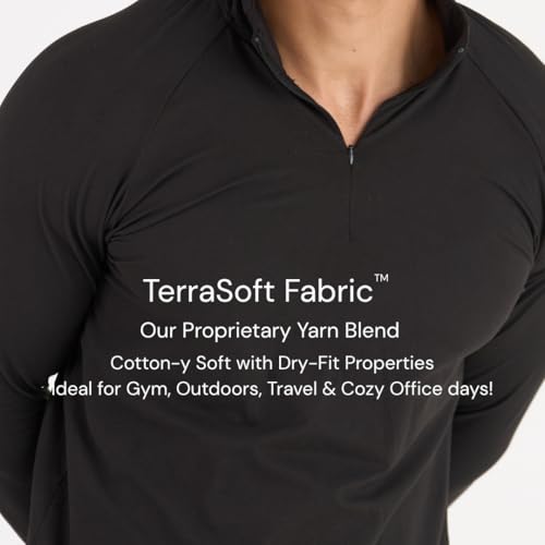 Image of Men's Cuddle Tee | TerraSoft Ultra Soft, Sweat-Wicking & Odour-Proof T-Shirt for Gym, Walks, Runs & Everyday Wear | Performance Tee with Cotton-Like Comfort