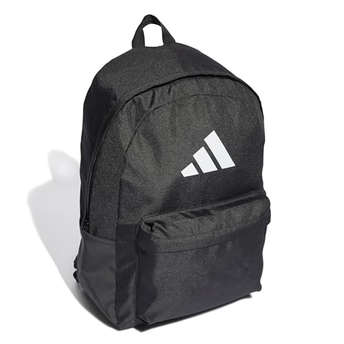 adidas Unisex Classic 3Bars Backpack, Black/White, One Size – Ansicht 3