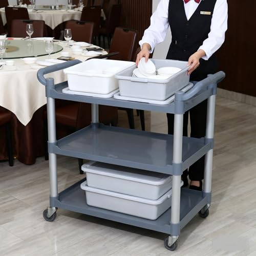 Cajas de autobús de 13 L con tapas para evitar derrames de vajilla 5