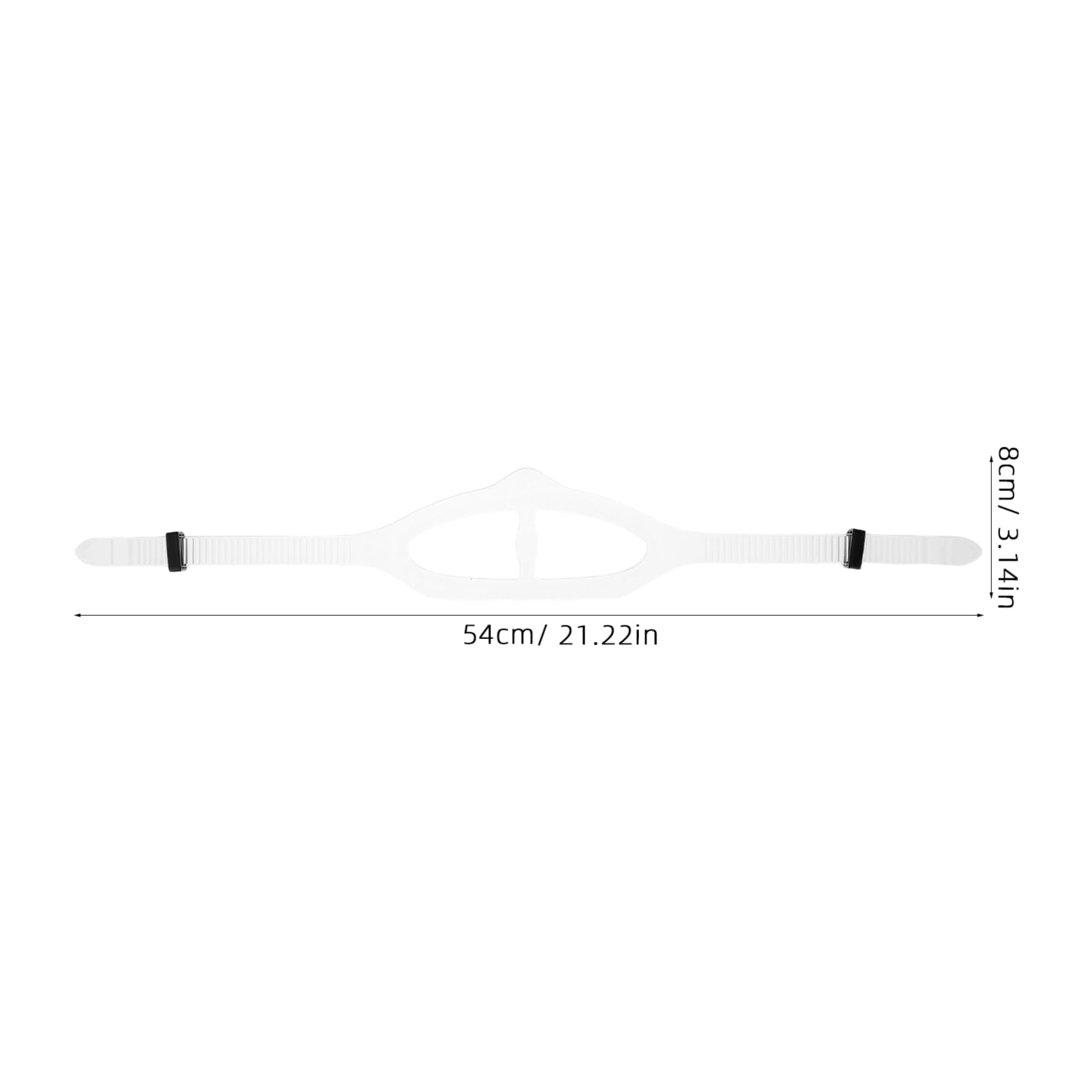 INOOMP 2Pcs Silicone Replacement Strap for Diving Masks Transparent Diving Mask Straps for Comfortable Scuba and Snorkeling Accessories for Men and Women