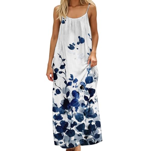 Image of HTHLVMD Backless Cami Dress Summer Dresses for Women 2026 Spaghetti Strap Dresses Womens Solid Color Backless Cami Dress