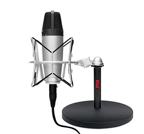 黒いマイクスタンド６本セット Amazon | Xpix 6インチ デスクトップ スタジオ プロフェッショナル