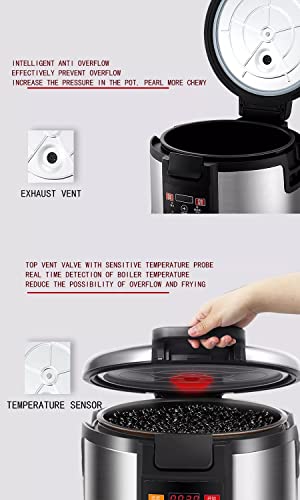 Commercial 16L Boba Pearl Cooker, Automatic Pearl Tapioca Pot, anti-stick touchscreen bubble melkthee sago fornuis voor… - Afbeelding 8