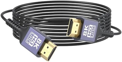 Thin HDMI Cable 15FT 8K Slim HDMI Cable Ultra High Speed