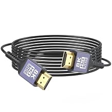 Thin HDMI Cable 15FT 8K Slim HDMI Cable, 48Gbps Ultra High Speed Flexible HDMI 2.1 Cord with 8K@60Hz, 4K@60Hz, Dynamic HDR, 3D for Laptop, HDTV, Monitor, Projector, PS5/PS4, Xbox