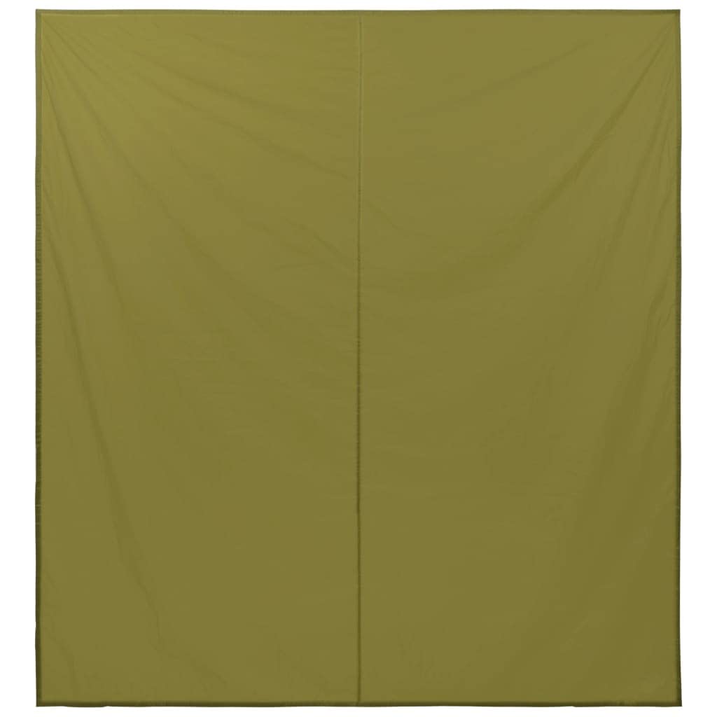 Outdoor-Tarp 3x2,85 m Grün, Mehrzweck Plane aus 180T Polyester mit PA-Beschichtung, Leichtes Zubehör für Camping und Hängematte, Inklusive 6 Heringe und 6 Abspannseile