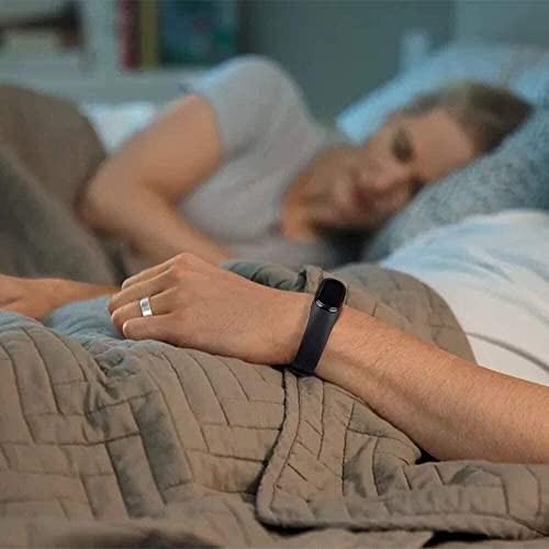Vancle Pacote com 3 pulseiras de substituição para Amazfit Band 5, pulseira esportiva de silicone ma