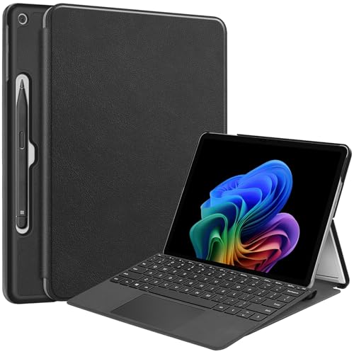 For Microsoft Surface Pro 12 P[X }CN\tg Surface Pro12 Jo[ yKibncozy ^ ϏՌ h~ PU U[ X}[gJo[ n[h tgT|[g @\ X}[gP[X (ubN)