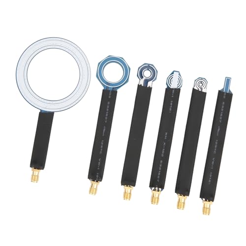 CHICIRIS Sonda de Campo Cercano PCB de 6 Piezas, Antena de Campo Magnético para Localización de Fuentes de Interferencia, con Interfaz Hembra SMA y Ancho de Banda Amplio