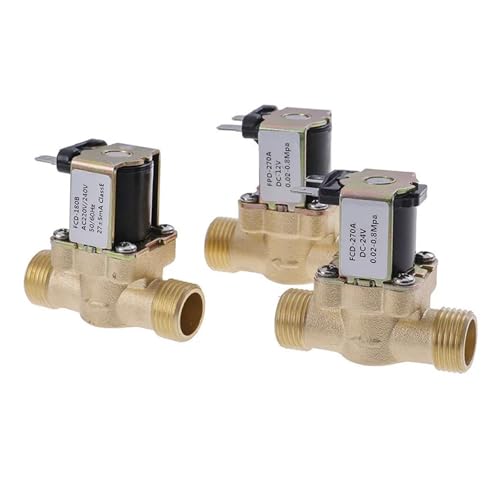 Électrovanne en laiton DC12V vanne d'arrêt étanche G1/2 - 5