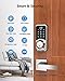Zowill Smart Lock - Keyless Entry Door Lock with APP Control, Touchscreen Keypad Electronic Digital Lock, Auto-Lock, Easy Installation, Smart Door Locks for Front Door