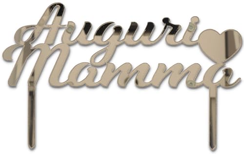 Cake Topper Auguri Mamma