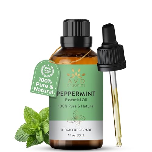 AVD Organics Peppermint Essential Oil 30ml Natural Spider & Bug Repellent