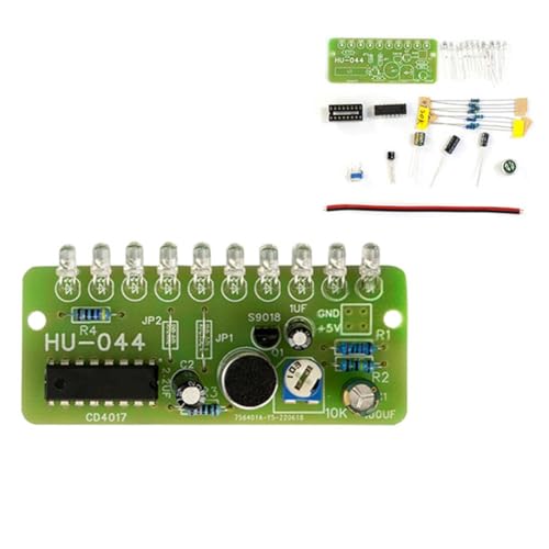 NiuLumea DIY Lautsprecher Kit mit Lötwerkzeugen 3W+3W Ausgang Kompatibel mit USB Wiedergabe Acryl Shell Studenten und für Hobbyisten
