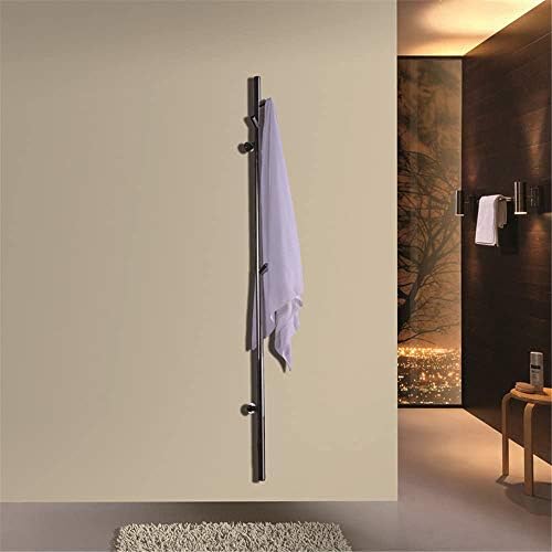 Electric Heated Towel Rack, 304 Stainless Steel Wall-Mounted Bath Heater, Fast-Drying Clothes Airer, Space-Saving Towel Warmer for Home Spa