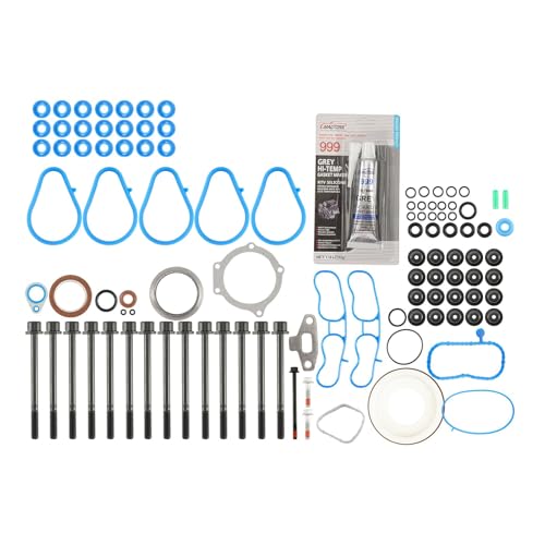 Image of KAX Engine Cylinder Head Gasket Set Compatible with Chevy Colorado 2007-2012 3.7L, GMC Canyon 2007-2012 3.7L, Hummer H3 2007-2010, H3T 2009-2010, i-370 2007-2008, Head Gasket Kit, OE# HS26390PT