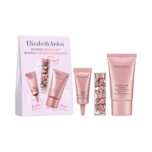 Elizabeth Arden Retinol + HPR Ceramide 3-Piece Skin Care Gift Set for Women Includes Serum Capsules Water Cream & Eye Cream 1 count