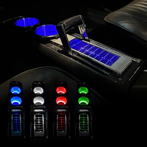 Placa central con portavasos iluminados para Chevelle/El Camino 68-72 miniatura 6