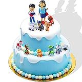 🍰【Interessantes Design】: Vorbereitete partydekorationen mit dog patrol muster für die kinder, kuchen dekoration supplies nimmt cartoon-design an und wird von kindern sehr geliebt. Kuchendeckel topper um ihr zuhause zu dekorieren und eine fröhliche party-atmosphäre zu schaffen.