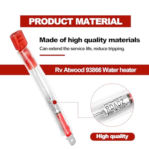Image of 91447 RV Water Heater Thermal Cutoff Kits, Compatible #GC6AA-9E GCH10A-2E GCH6-4E G6A-8E G610-3E GH610-3E GCH6-6E G6A-7E RV Atwood 93866 Water Heater Cutoff, 8Pcs Water Heater Parts