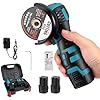 Mini Angle Grinder, 16.8V 550W Cordless Angle Grinder with 2Pcs ...