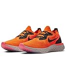 Nike Men's Epic React Flyknit Running Shoe (10, Copper Flash/Flash Crimson/Moon Particle/Black)