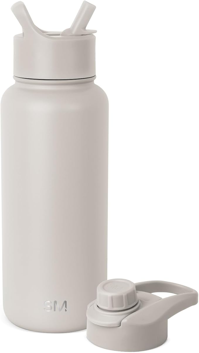 Simple Modern 32oz Vacuum Insulated Stainless Steel Water Bottle (2 Lids)